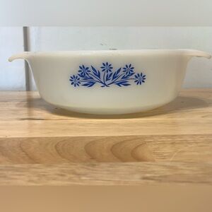 Anchor Hocking Fire King 436 Cornflower 1 Quart Casserole Baking Dish